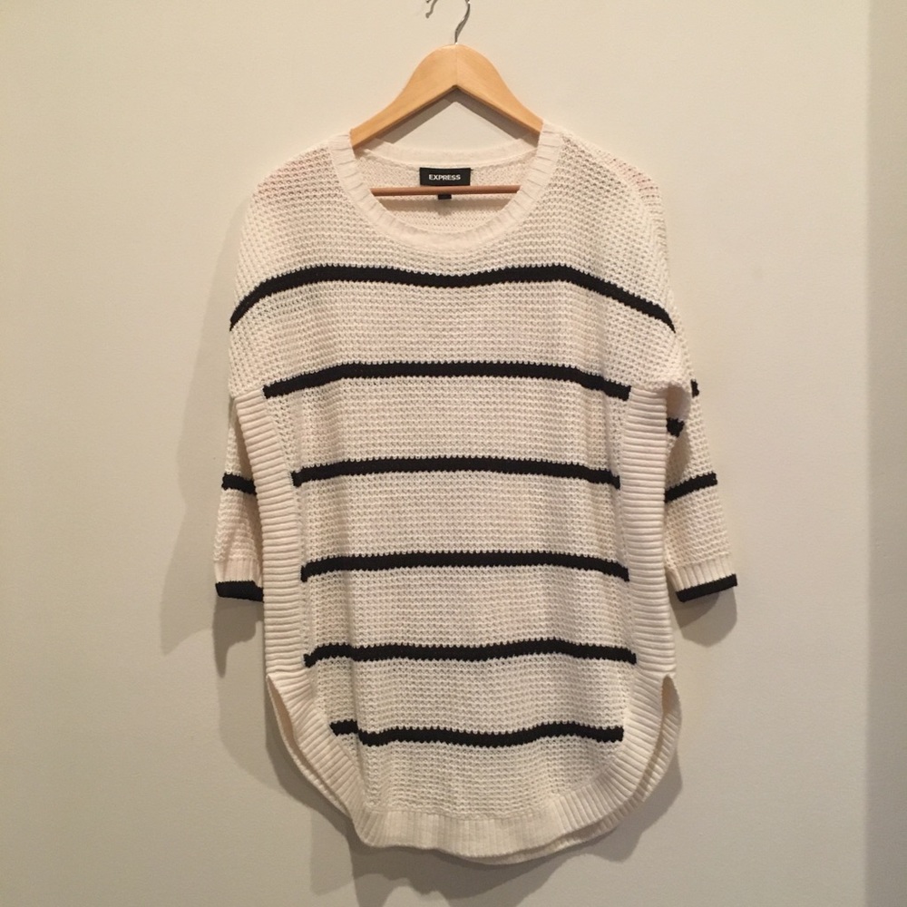 Slightly oversized knitted sweater